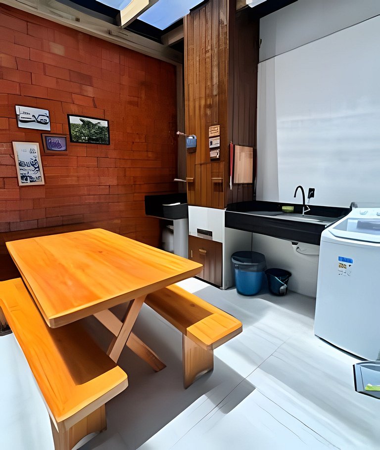 Casa com Mesa de Sinuca próximo Parque e Praia