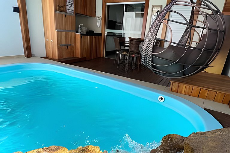 Piscina AQUECIDA próx. a Praia e ao Beto