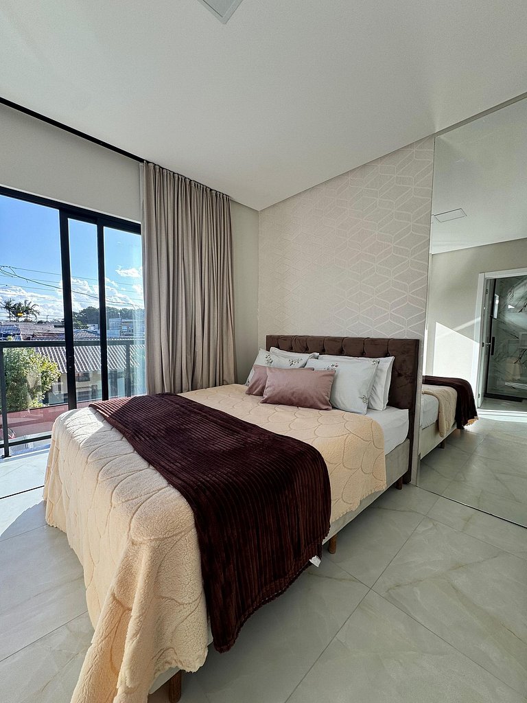 Casa Nova e Moderna | 700m praia | 8 min parque