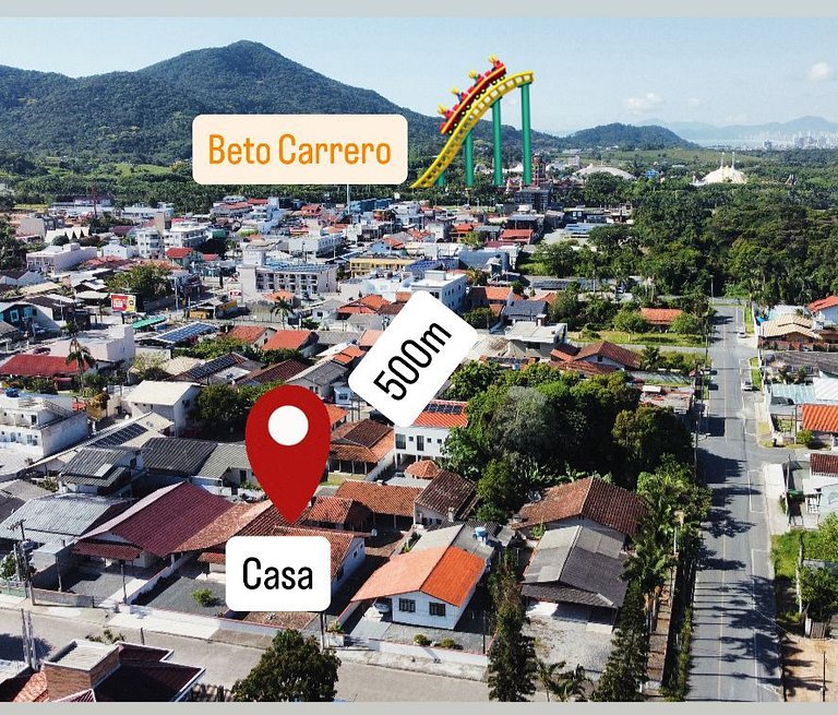 500m parque | 300m praia | Casa Espaçosa