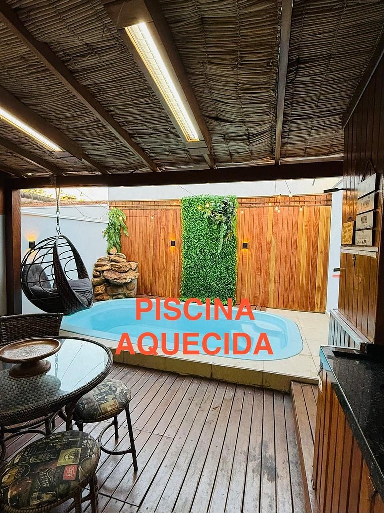 Piscina AQUECIDA próx. a Praia e ao Beto