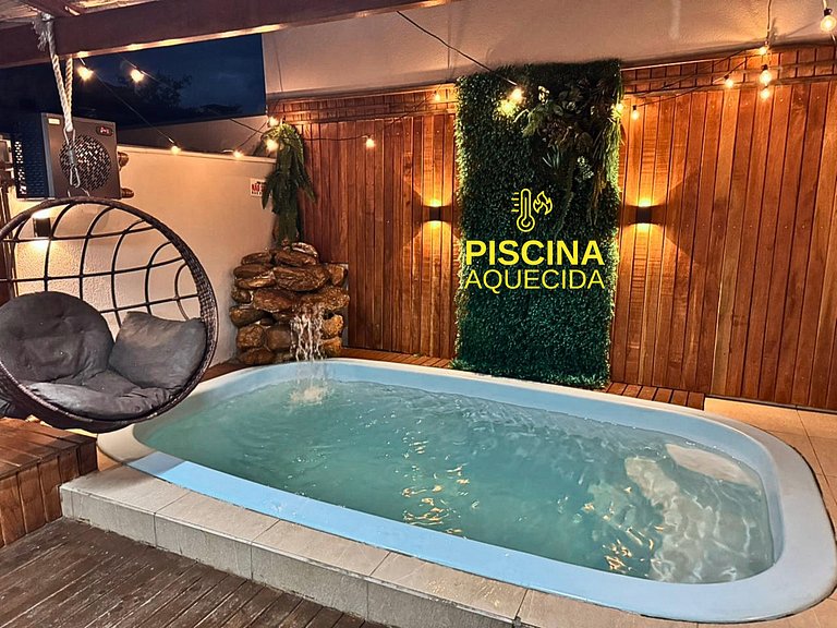 Piscina AQUECIDA próx. a Praia e ao Beto